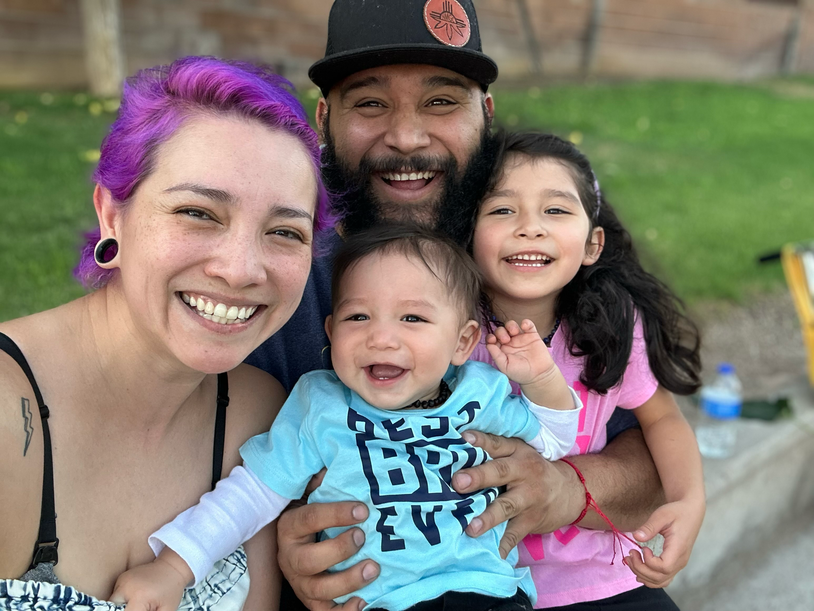 Image of the Business owner and his Family
